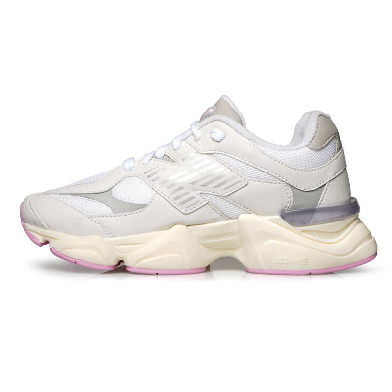 Tênis New balance 9060 (Branco/Cinza/Rosa Bebê)