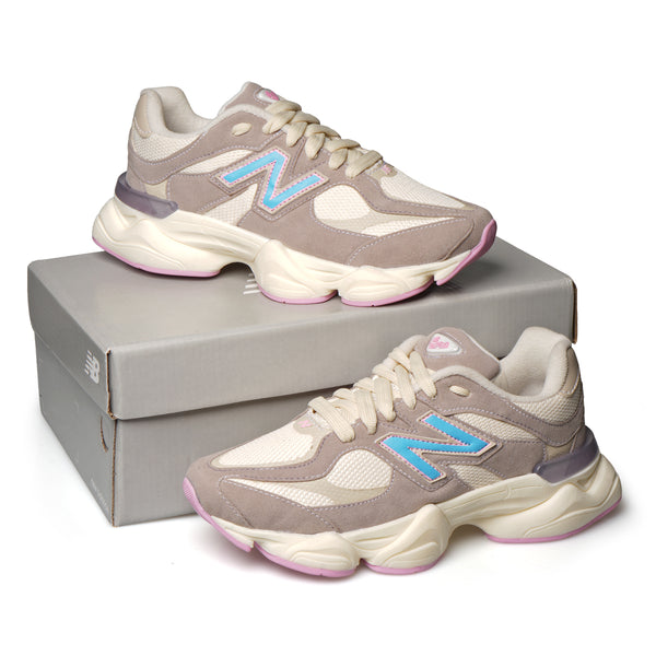 Tênis New balance 9060 (Cinza/Azul/Rosa Bebê)